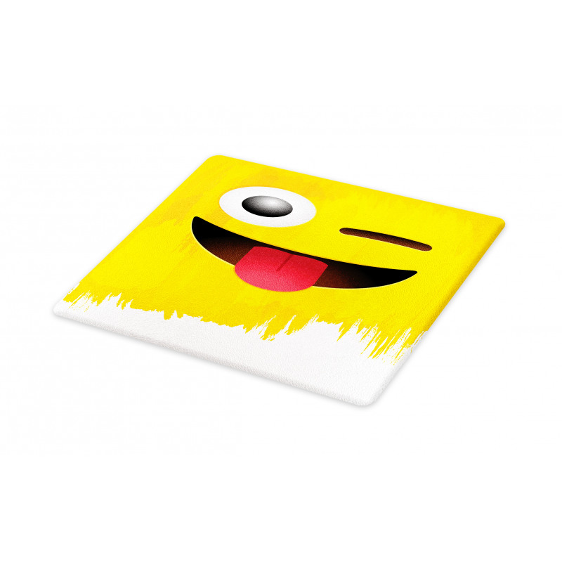 Winked Tongue Smiley Cutting Board