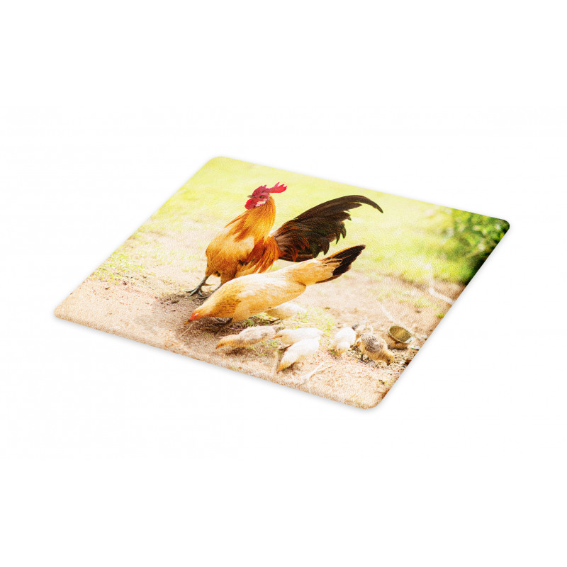 Chicken Family Photo Cutting Board