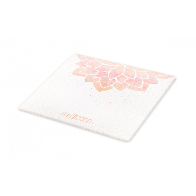 Meditation Lotus Flower Cutting Board