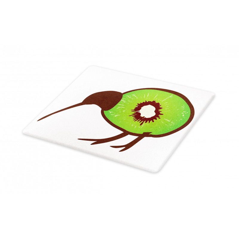 Small Bird and Fruit Slice Cutting Board