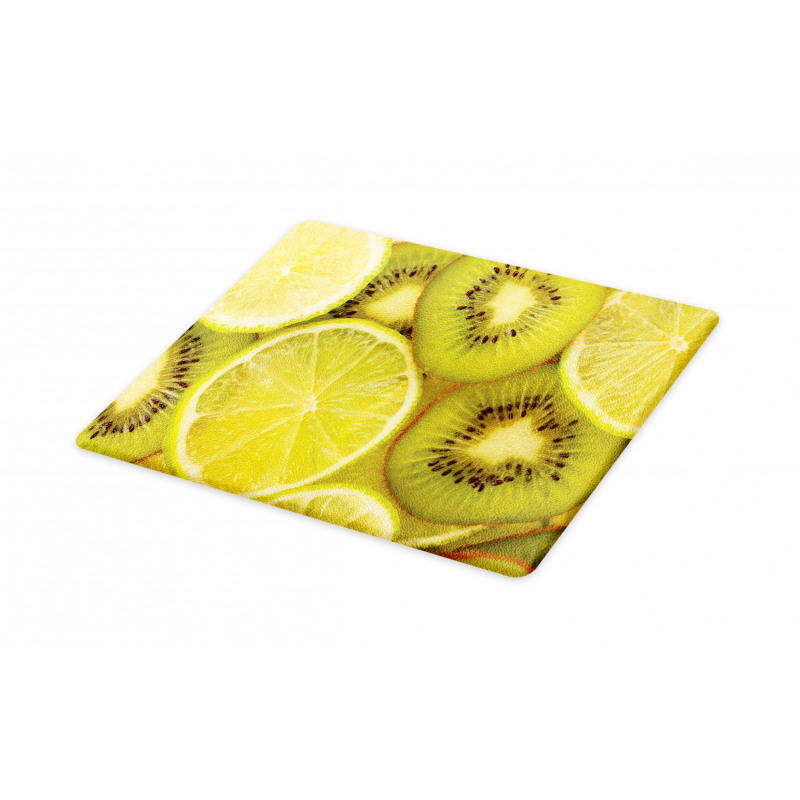 Close up Exotic Fruit and Lime Cutting Board