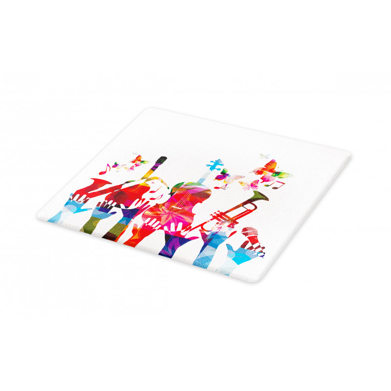 Vivid Polygonal Instruments Cutting Board