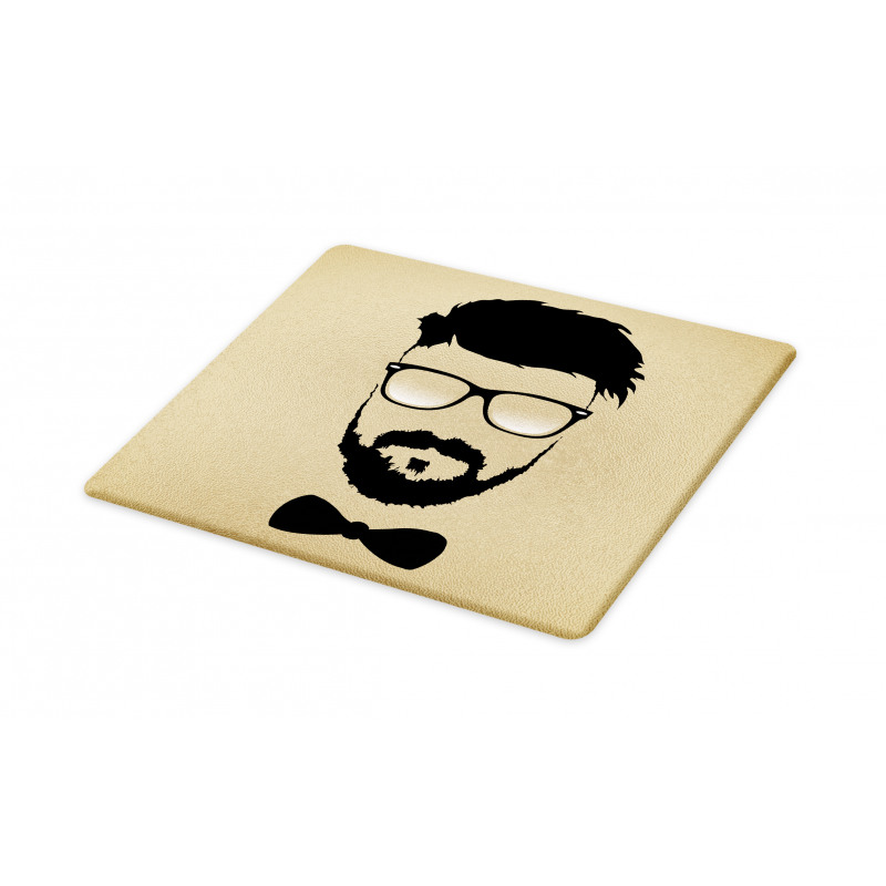 Hipster Boy Silhouette Cutting Board