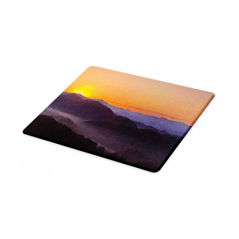 Dawn on Misty Mountains Cutting Board