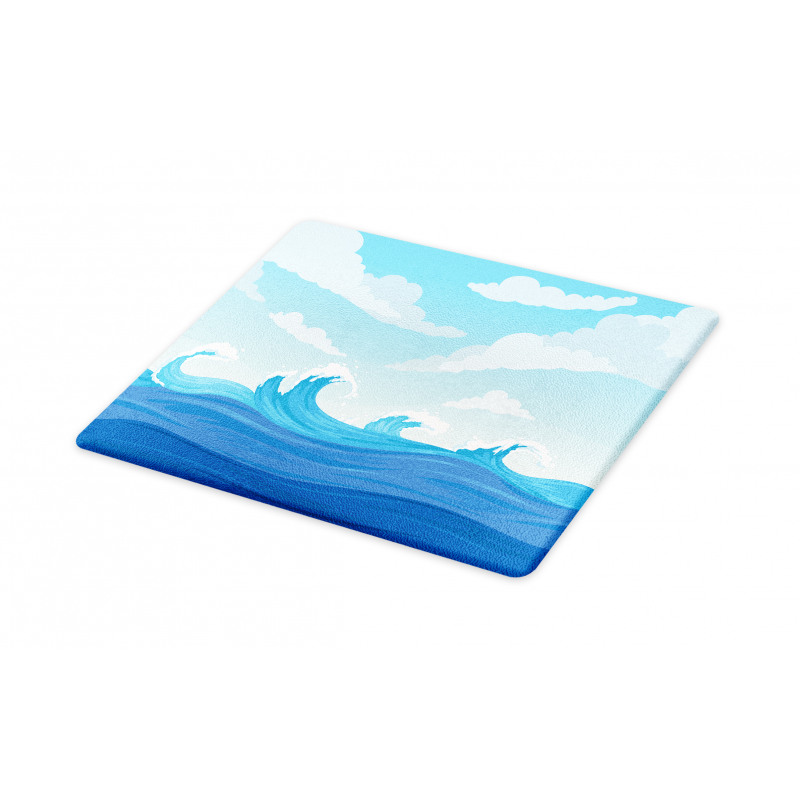 Blue Tones Ocean Illustration Cutting Board