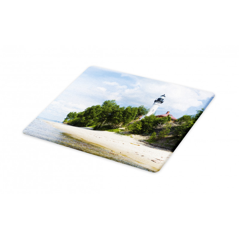 Lighthouse at Beach Cutting Board