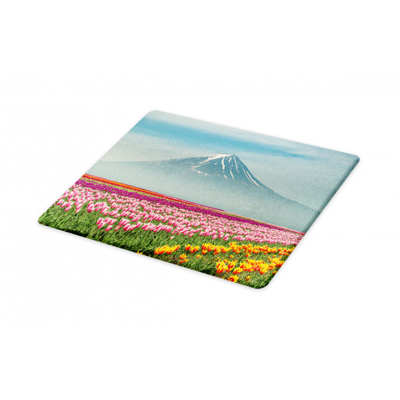 Colorful Japanese Tulips Field Cutting Board