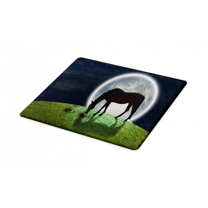 Horse on Hill Full Moon Cutting Board