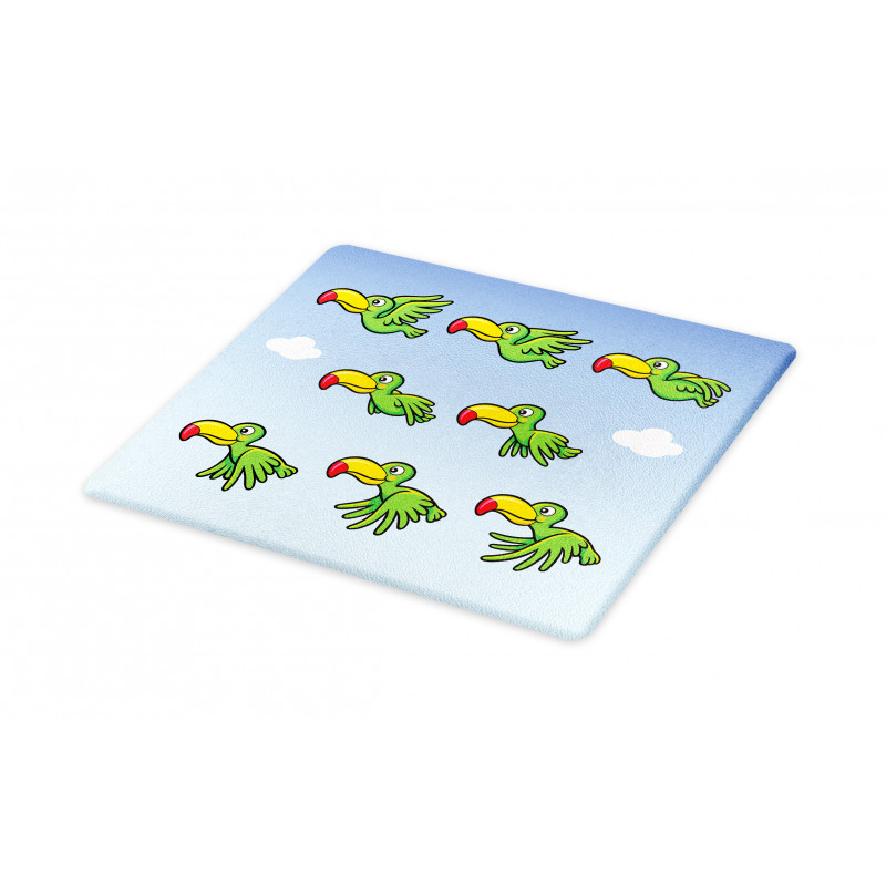 Animated Game Bird Toucan Cutting Board