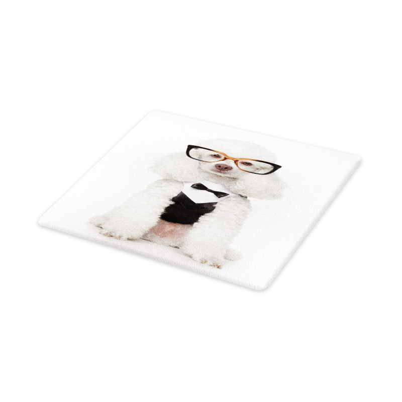 Groomed Doggie in Tuxedo Cutting Board