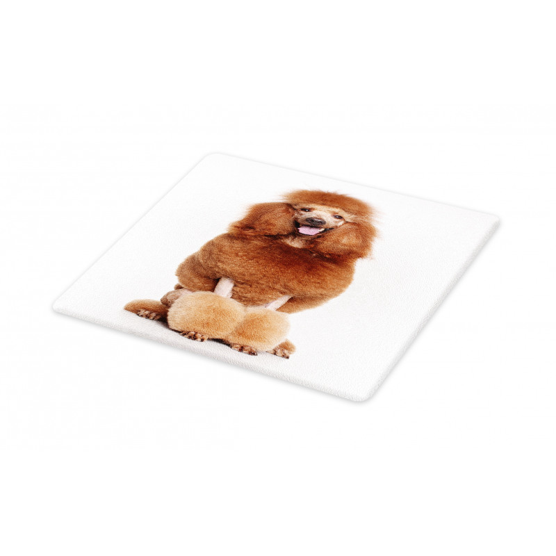 Funny Dog Sitting Tongue Cutting Board