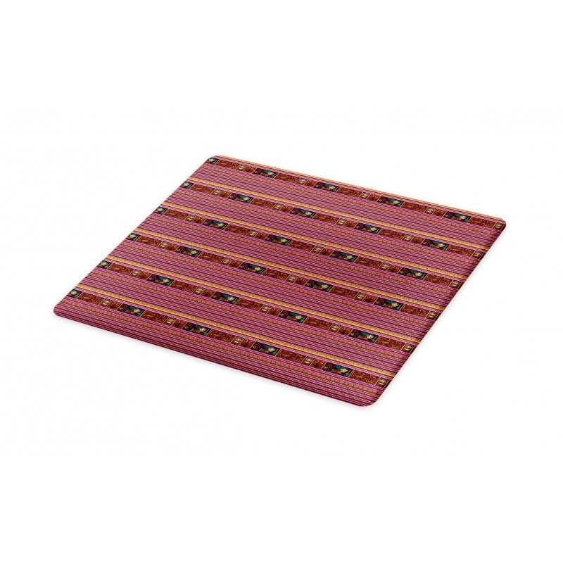 Folk Motifs Stripes Cutting Board