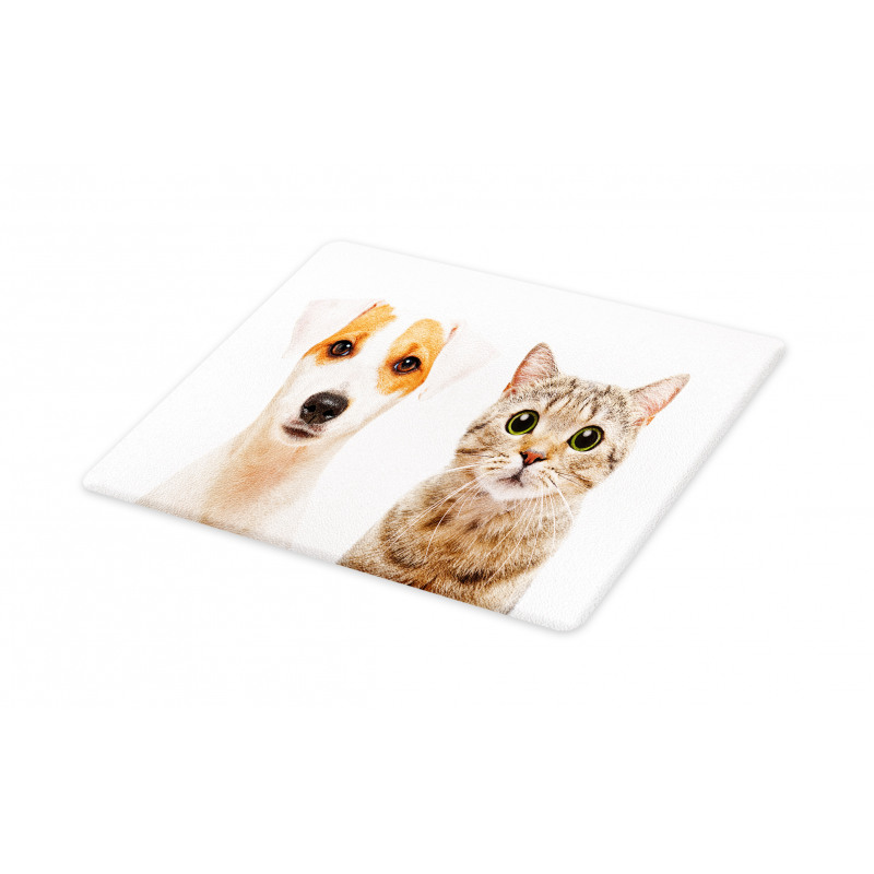 Portraits of Dog and Cat Cutting Board