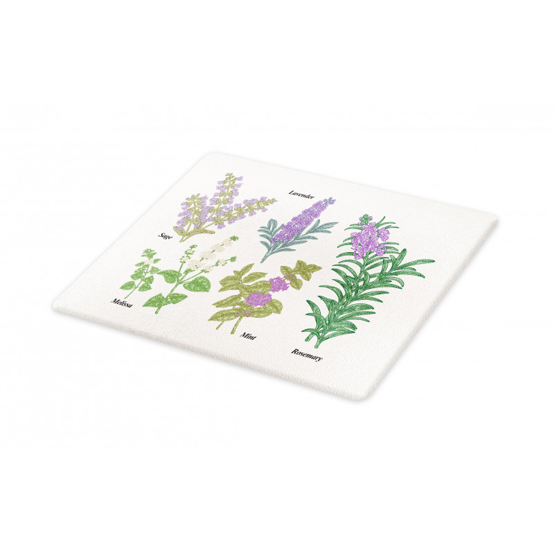 Botanical Infographic Plants Cutting Board