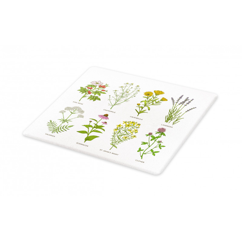 Natural Cosmetics Flowers Cutting Board