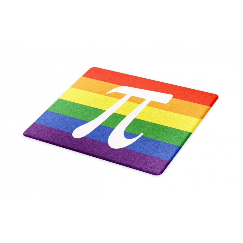 Number on Rainbow Colors Cutting Board