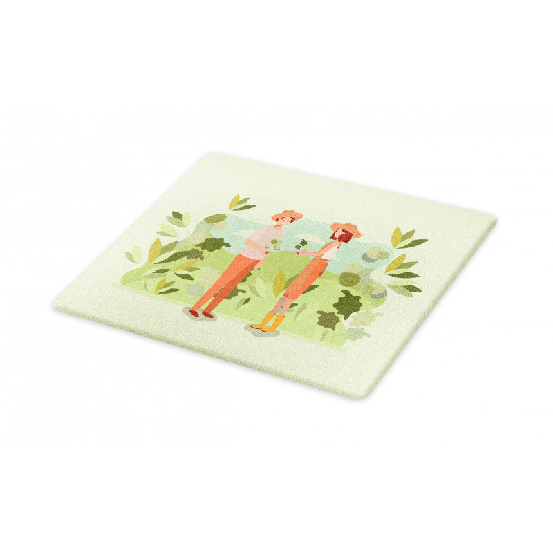 Couple Planting Cutting Board