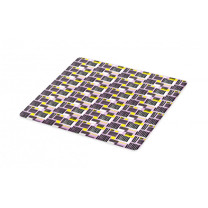 Modern Stripe and Squares Cutting Board