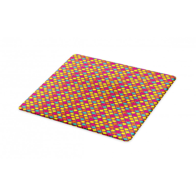 Colorful Geometric Star Cutting Board