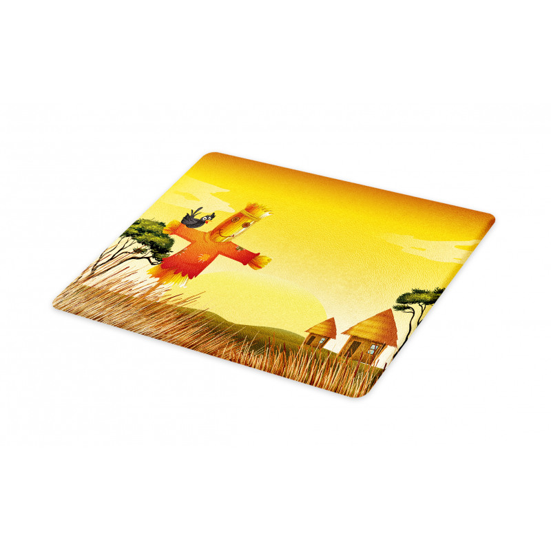 Farm Houses and Scarecrow Cutting Board