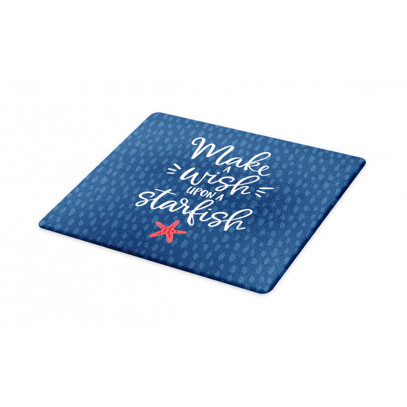 Nautical Text with Starfish Cutting Board