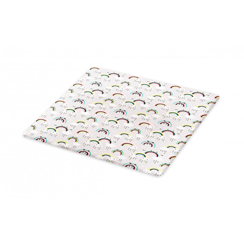 Nursery Theme Clouds Cutting Board