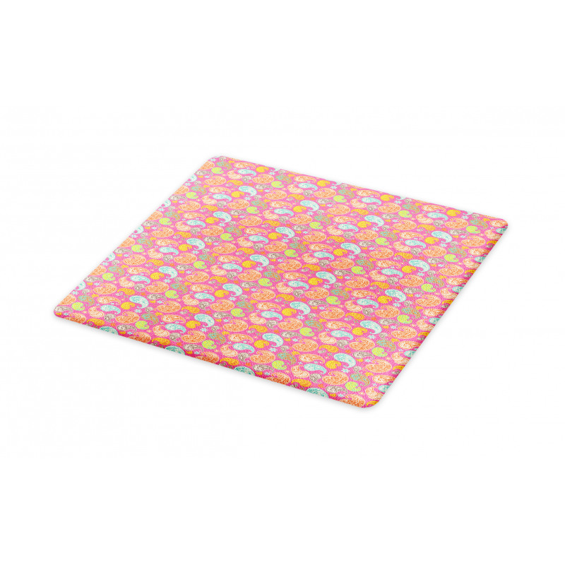 Colorful Eastern Floral Cutting Board