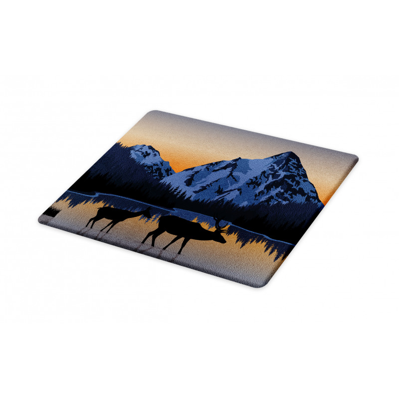 Mountain Deer by the Lake Cutting Board