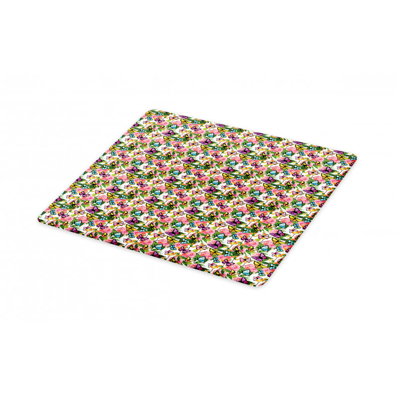 Tender Flowers Pattern Cutting Board