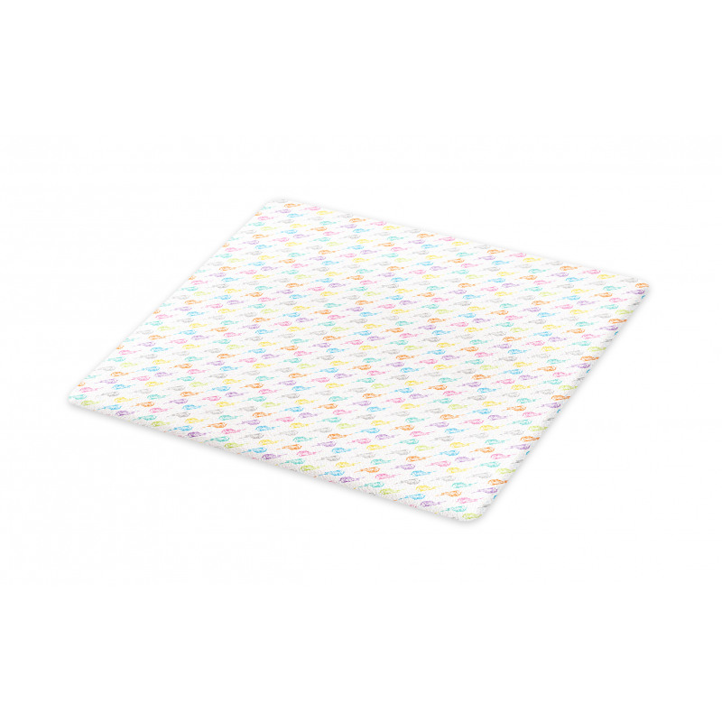 Colorful Sparrows Dots Cutting Board