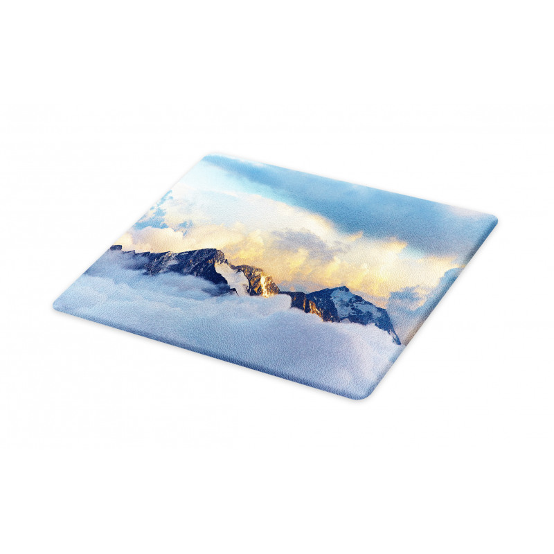 Snowy and Cloudy Peak Cutting Board