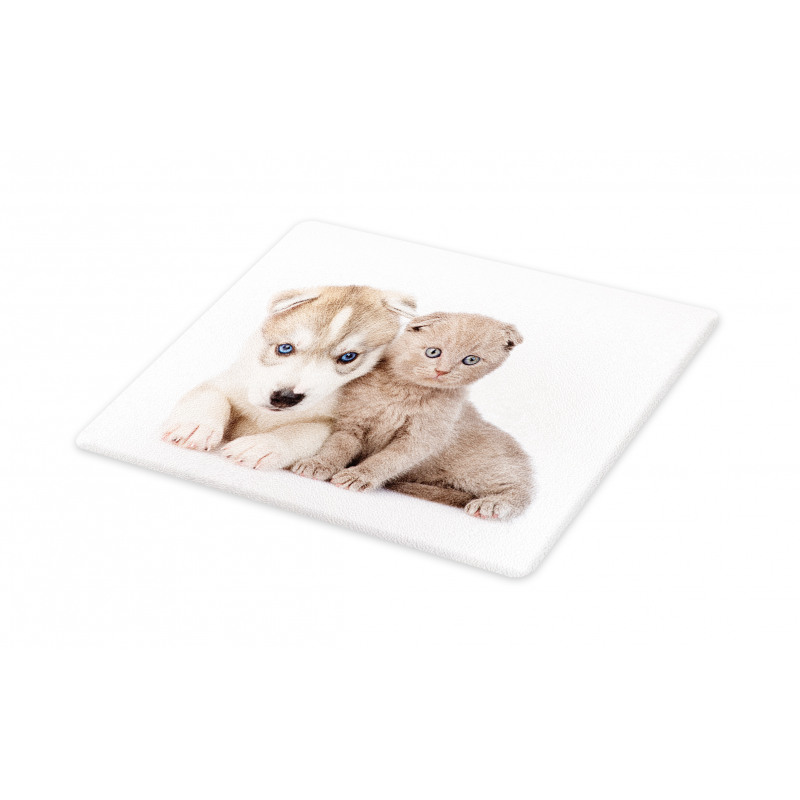 Cuddling Animals Cutting Board