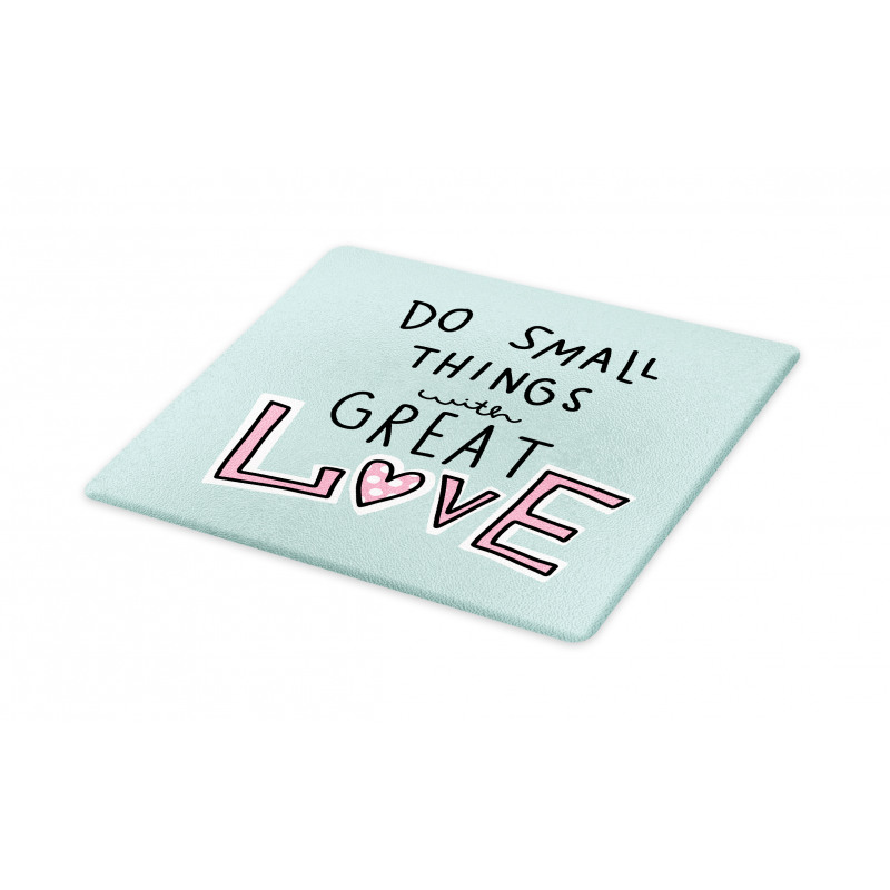 Do Things with Love Cutting Board