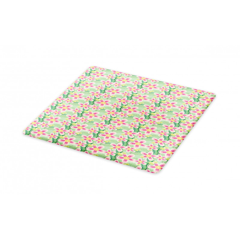 Pastel Large Flower Petals Cutting Board