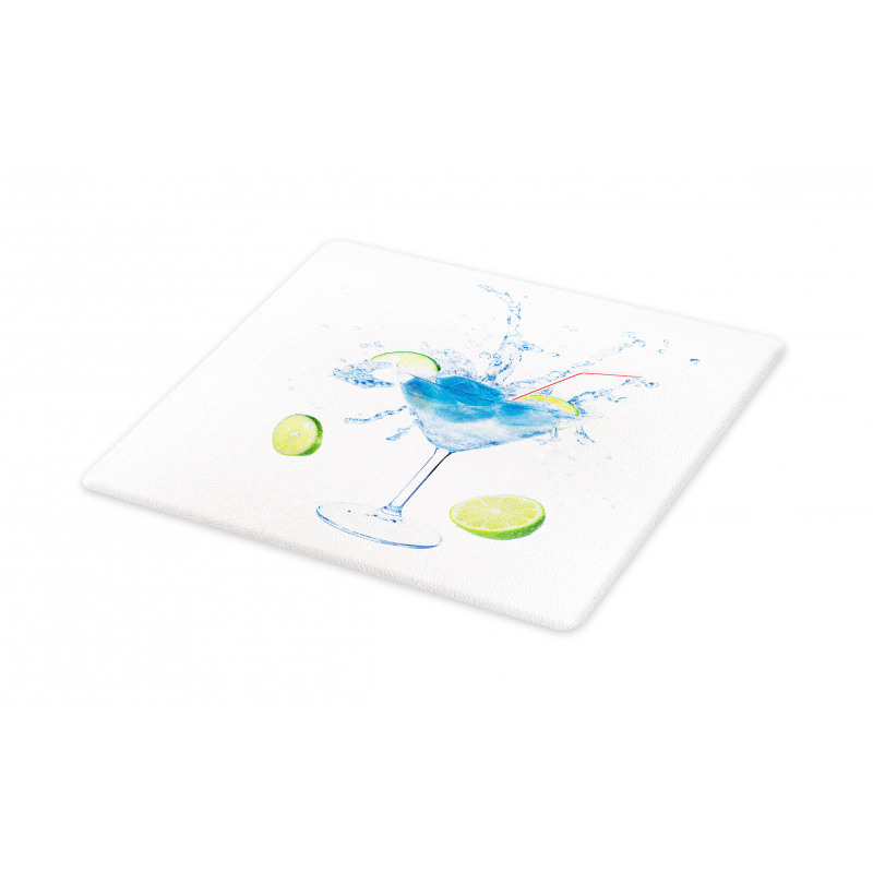 Martini Splashing Lime Cutting Board