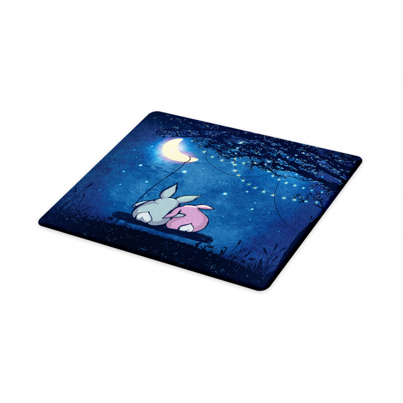 Rabbit Couple Art Cutting Board