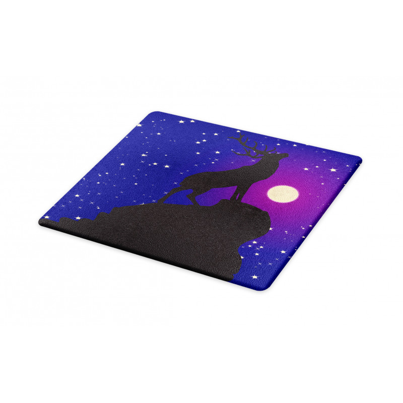 Elk Silhouette Night Cutting Board