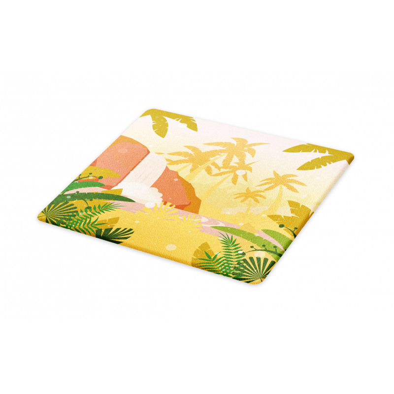 Soft Tropical Paradise Cutting Board