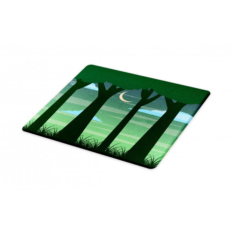 Dreamy Forest at Night Cutting Board