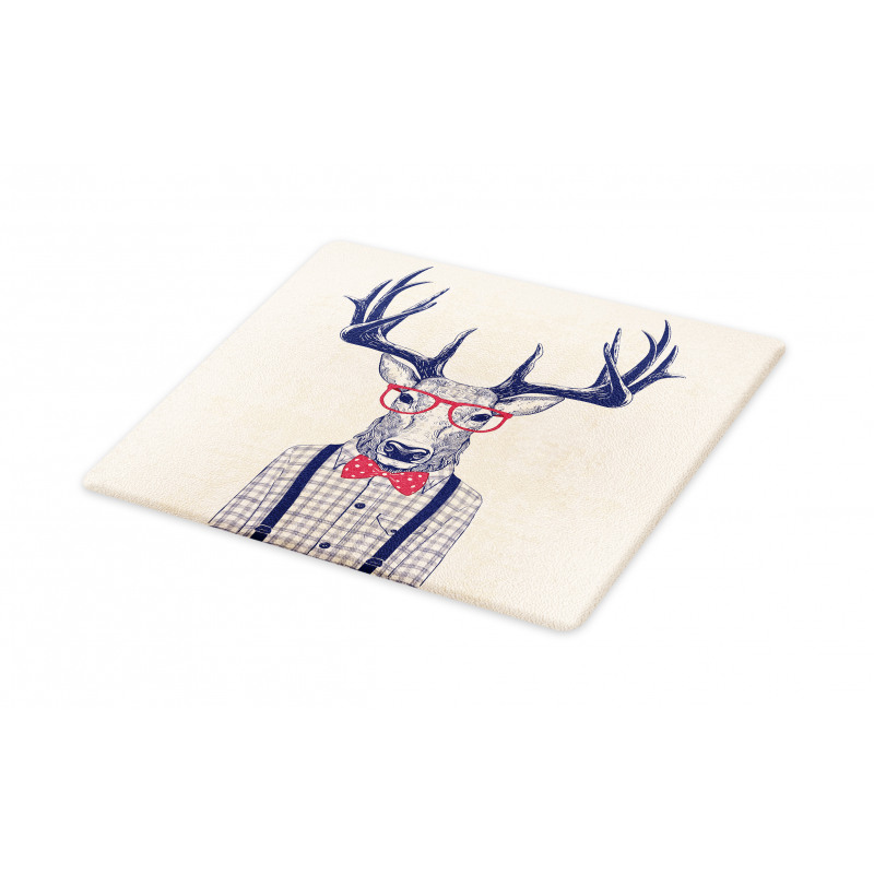 Humorous Deer with Jazz Bow Cutting Board