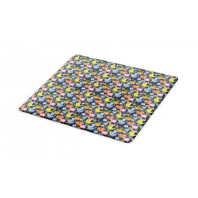 Avian Animal Spring Flowers Cutting Board