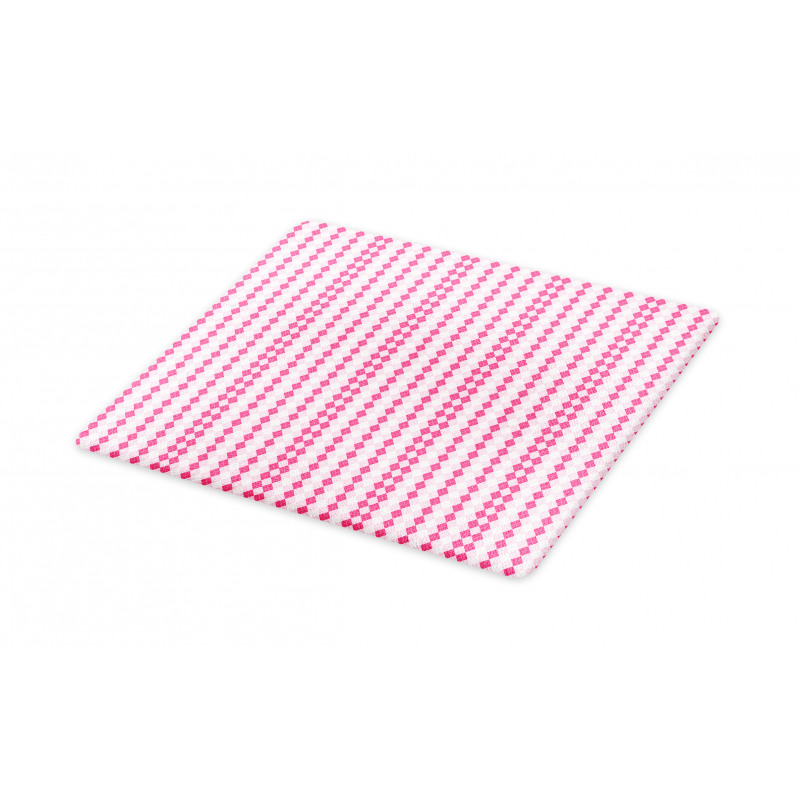 Pinkish Argyle Cutting Board