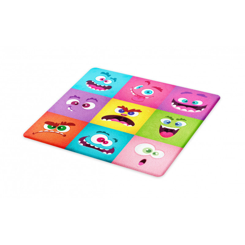 Humorous Alien Squares Cutting Board