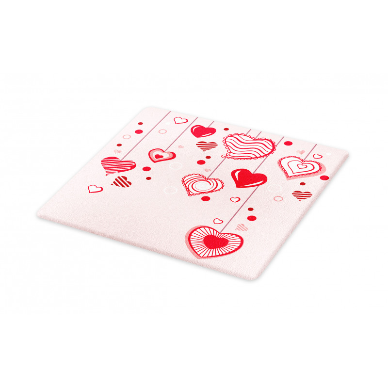 Contour Hearts Lines Cutting Board