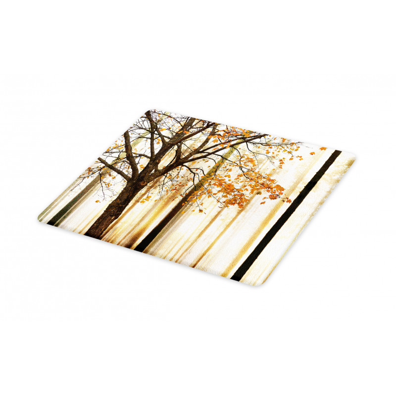 Tree in Abstract Woods Cutting Board