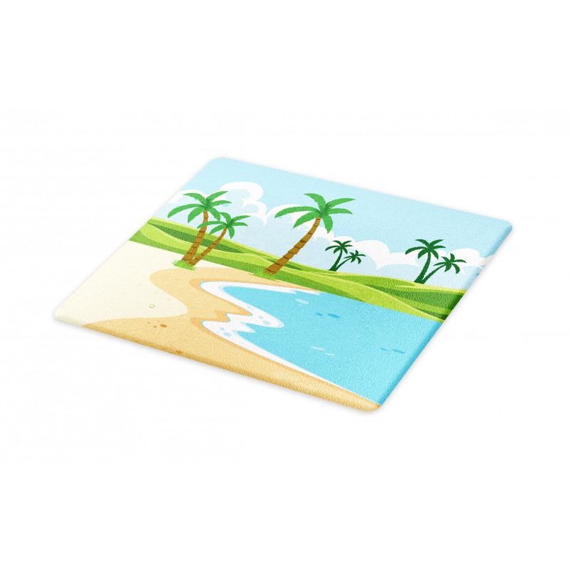 Coast with Grass Palm Cutting Board