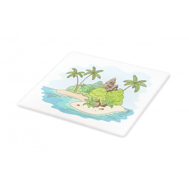 Island Doodle Botany Cutting Board