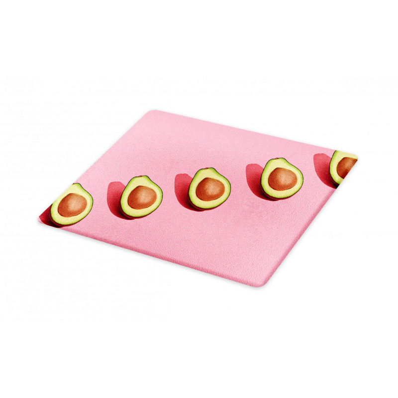 Halved Fresh Avocados Cutting Board