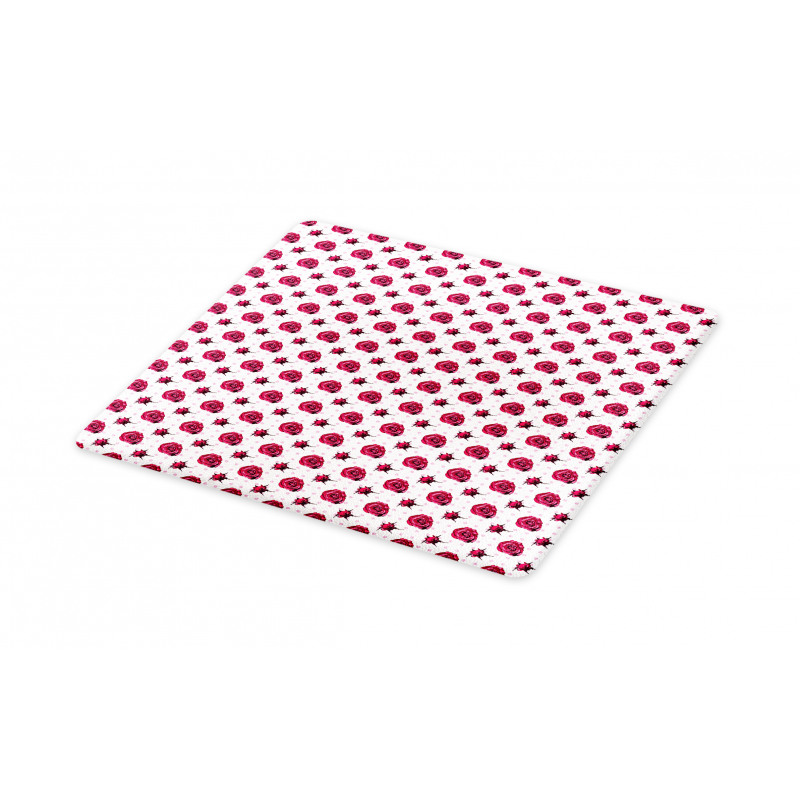 Polka Dots Flowers Cutting Board