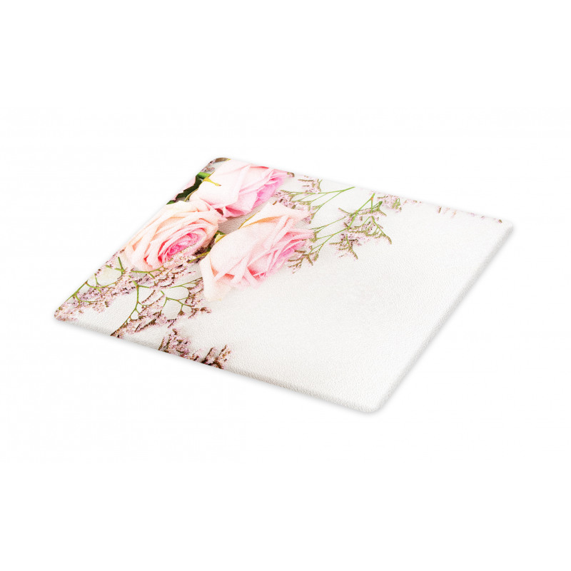 Close up Photo Flowers Cutting Board